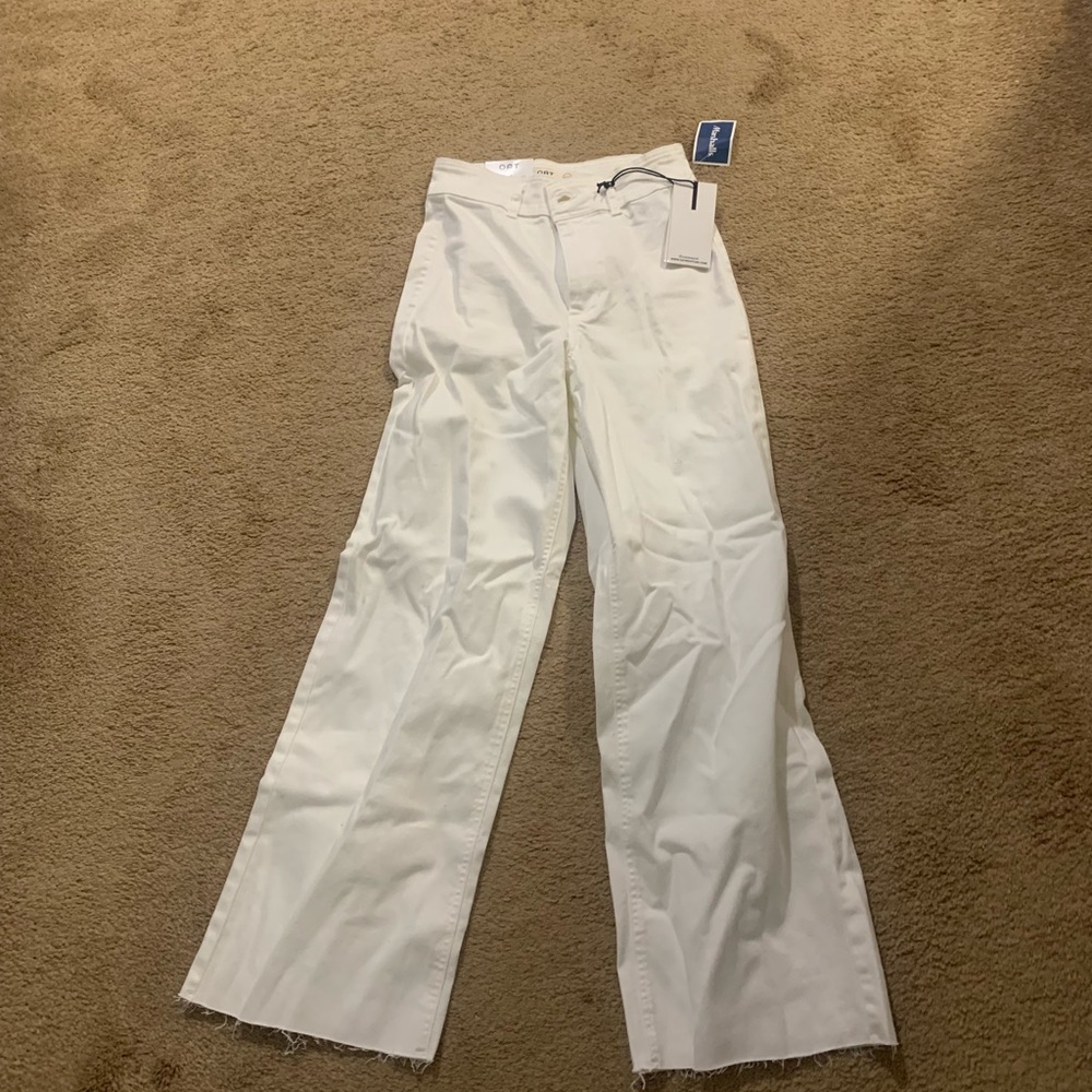 White Wide-Leg Pants